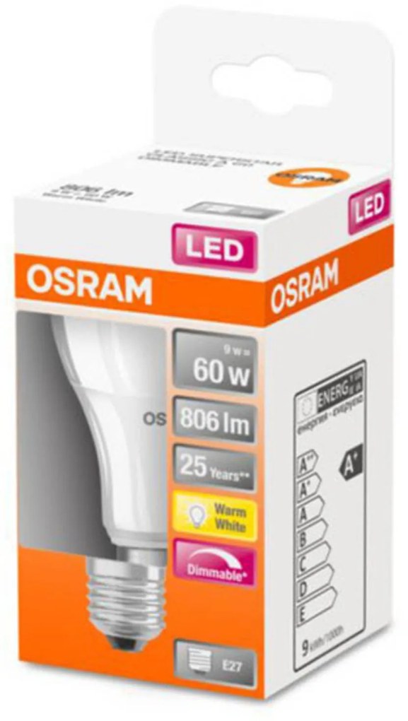 OSRAM LED žiarovka E27 8,8W 827 Superstar matná