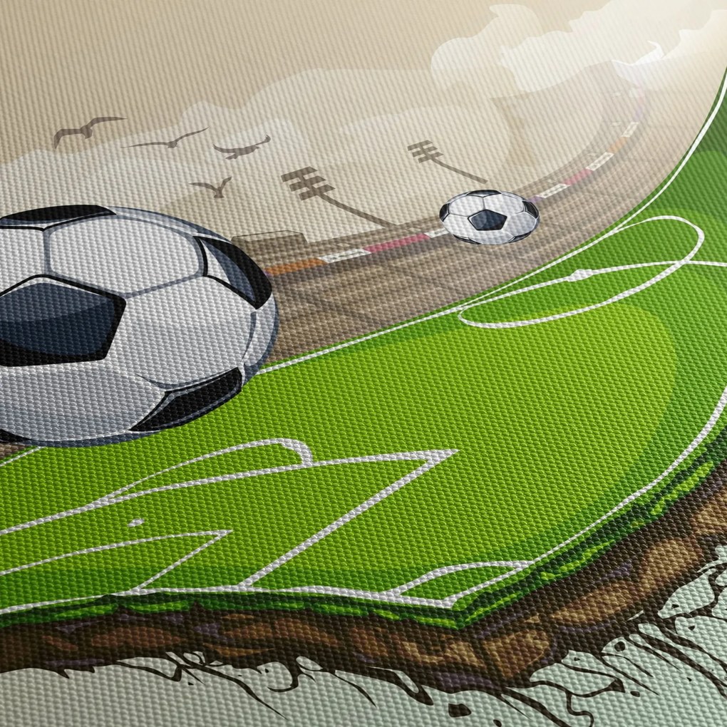 Obraz - Futbalové ihrisko (120x50 cm)