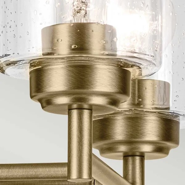 Kichler KL-WINSLOW-2W-NBR - Nástenná lampa WINSLOW 2xE27/60W/230V mosadz