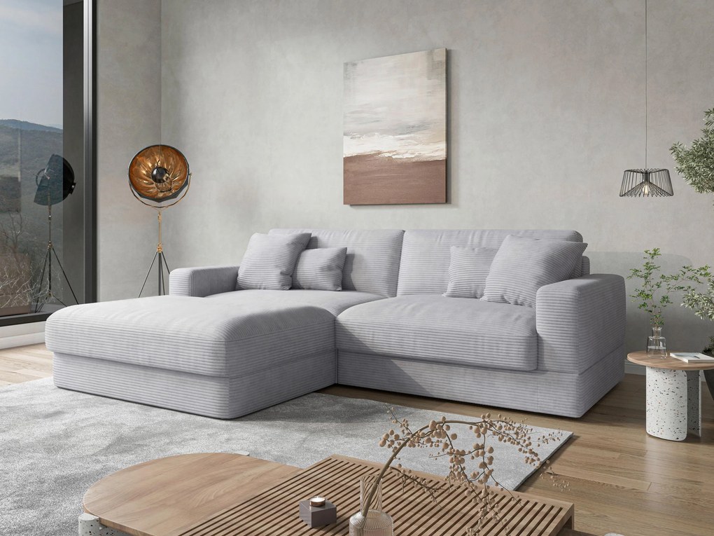 XXXLutz ROHOVÁ SEDAČKA, textil, strieborná Sit & More - Sedačky - 000144027422