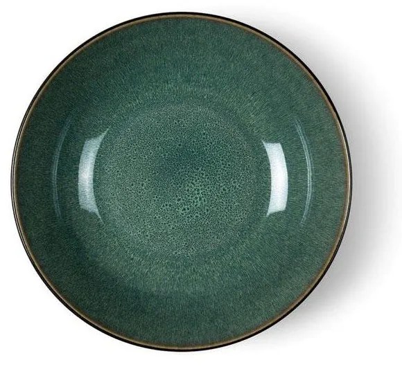 Zelená/čierna servírovacia miska z kameniny 1,8 l Gastro Green/Black – Bitz