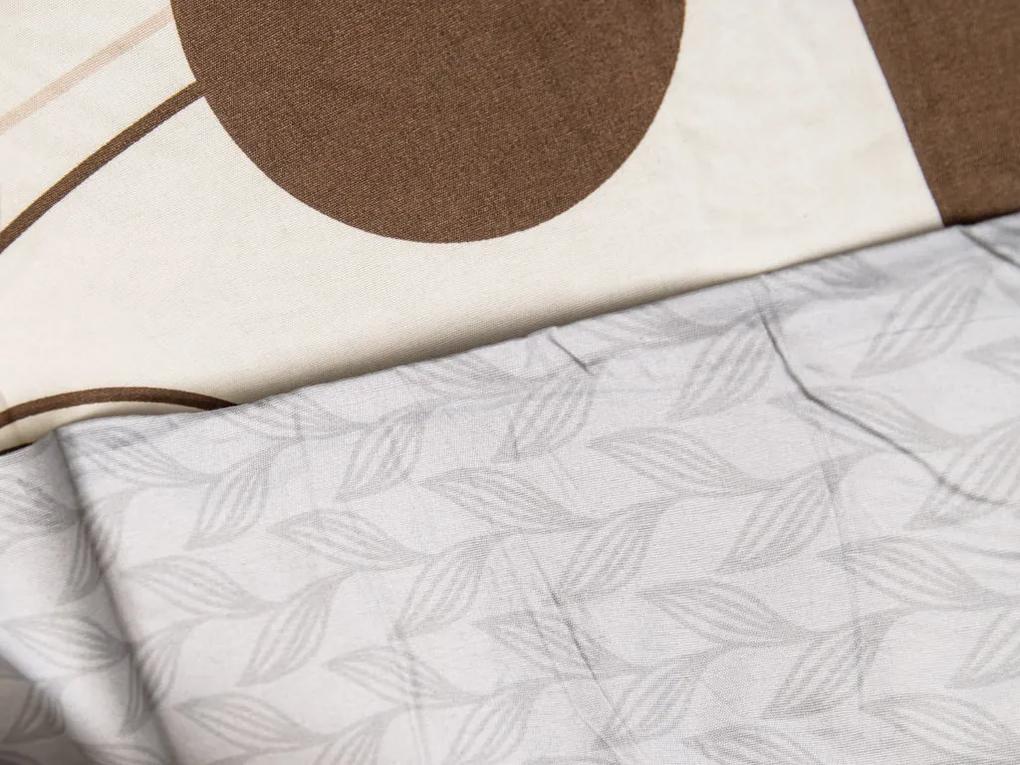 Bavlnené obliečky CAPONE krémové + povlak na vankúšik 40 x 50 cm zadarmo