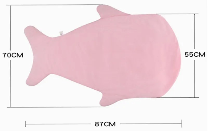 KIK Detský spací vak žralok, ružová, KX9920_3