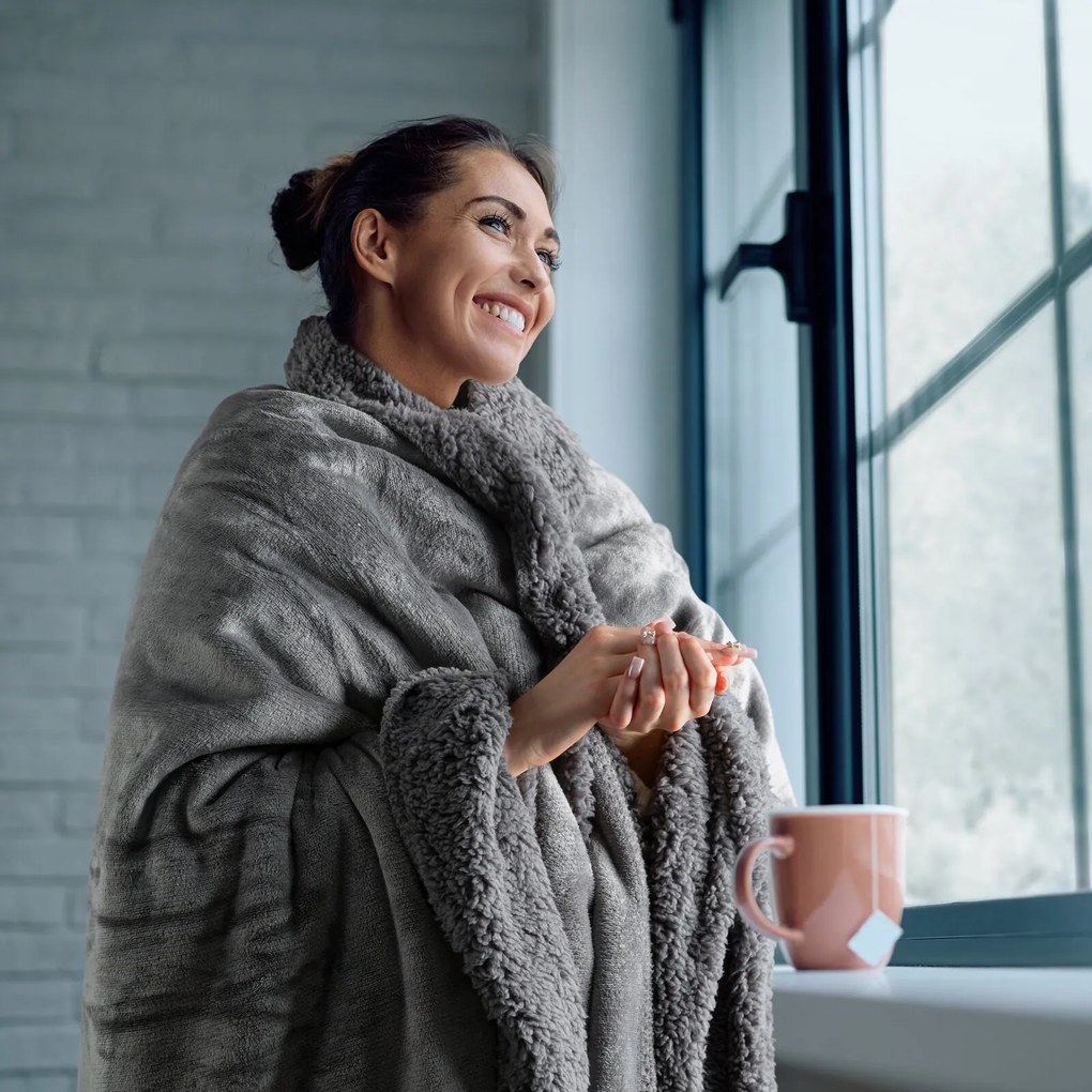 DEKA TEDY 170X210 CM SIVÁ