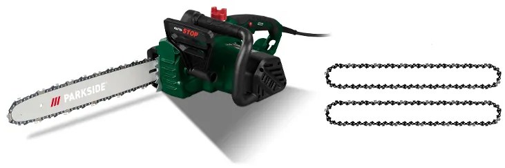 Parkside®  Elektrická reťazová píla Peks 2200 A1 + Náhradné pílové reťaze PEK 16 13 A1 – 16" – 1,3 mm, 2 kusy  (800010868)
