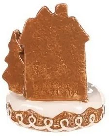 Keramický svietnik Domček perník na čaj. sviečku