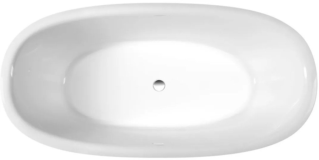 Polysan Polysan, VELIA voľne stojaca vaňa liaty mramor 167x83x62,5cm, biela, 92230