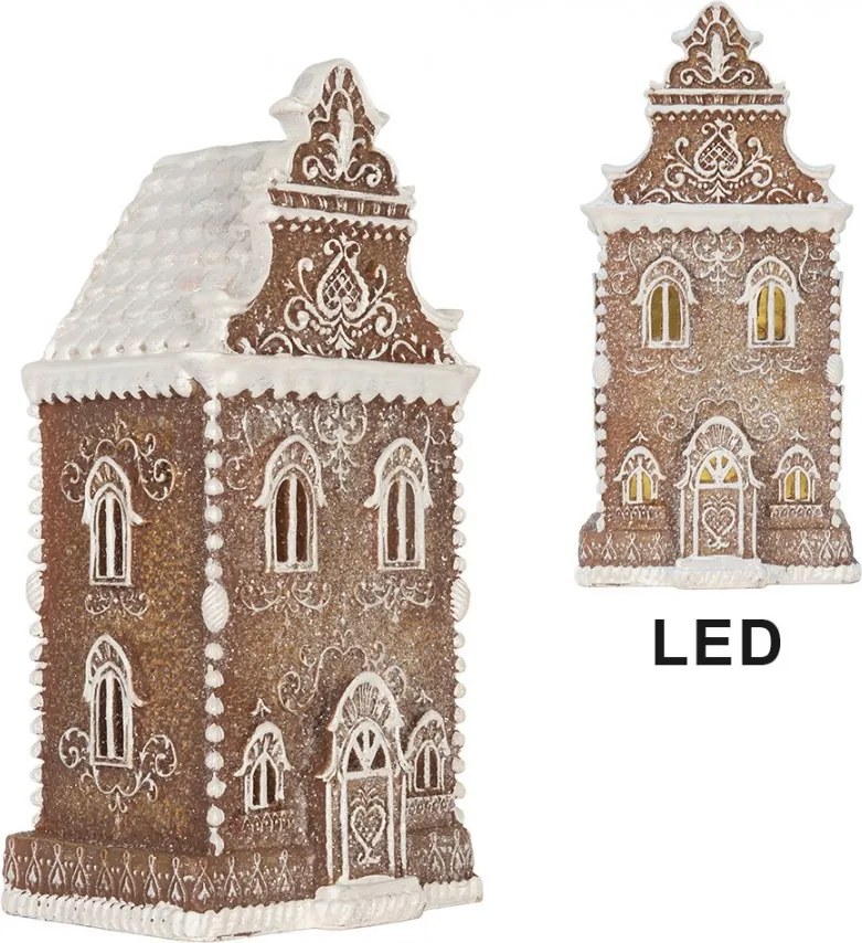Perníkový LED domček Gingerbread Cotti - 17*15*35 cm