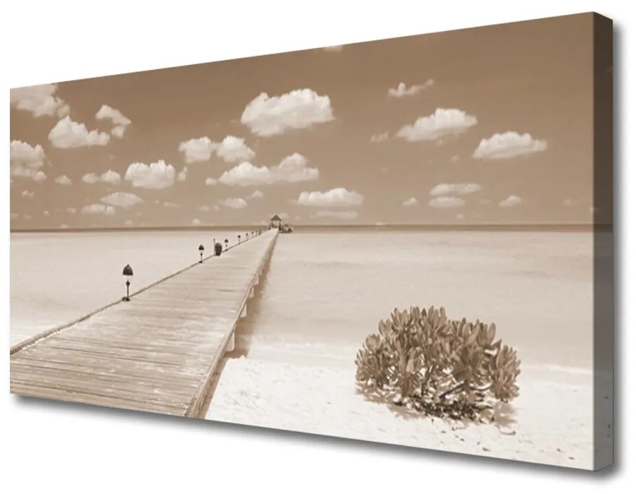 Obraz na plátne More most krajina 120x60 cm