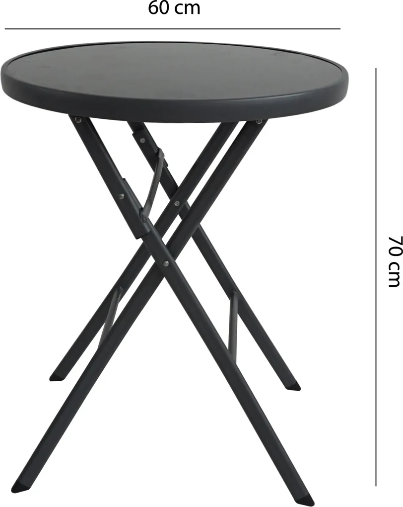 Modern Home Záhradný stôl skladací ROND 60cm