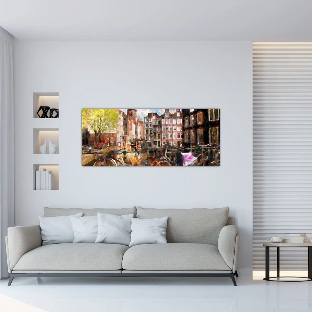 Obraz - Amsterdam (120x50 cm)