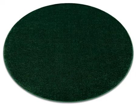 Okrúhly koberec SOFTY Jednotný, Jednobarevný, forest zelená Veľkosť: kruh 200 cm