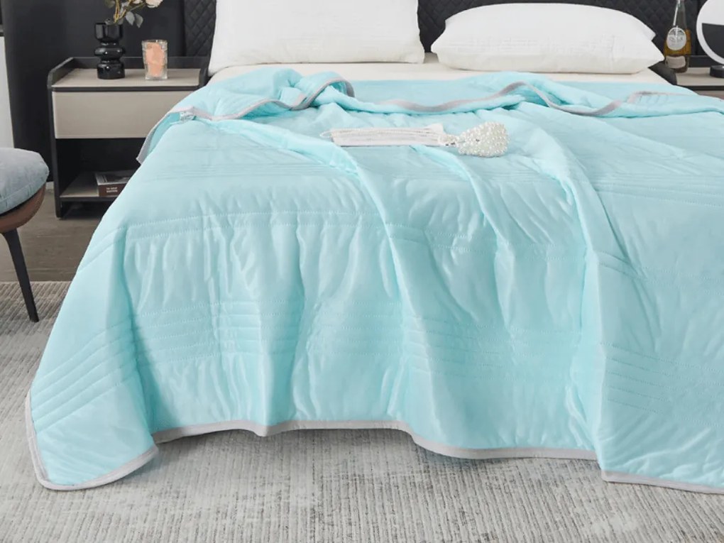 Chladiaca letná prikrývka CELIA, mentolová Rozmer: 160 x 200 cm