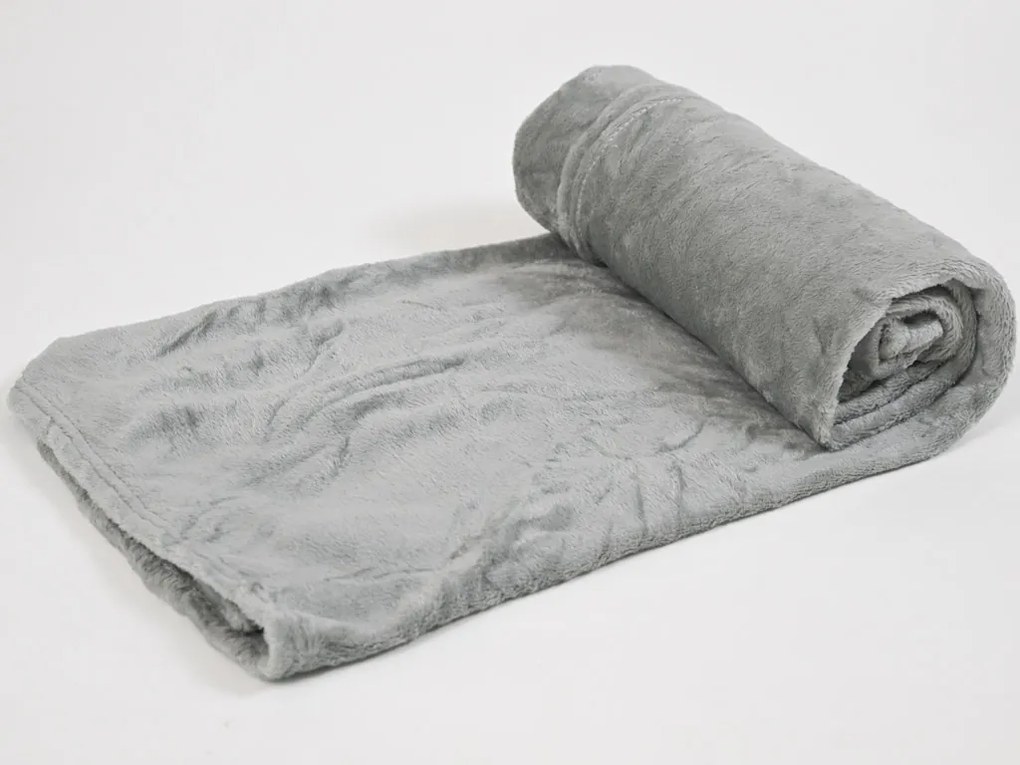 Plyšový ŠKREČOK s detskou dekou vo vnútri, sivý