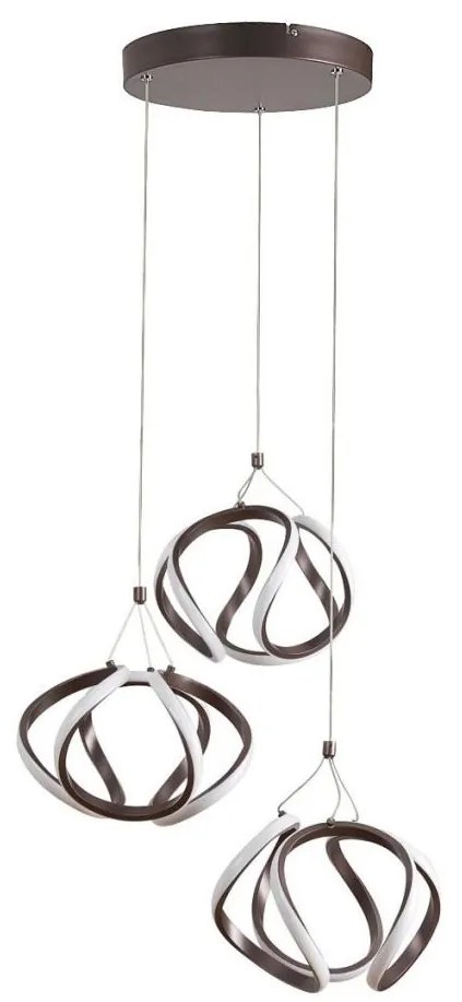 Rabalux 5693 - LED Luster na lanku AMBROSIO LED/50W/230V hnedá