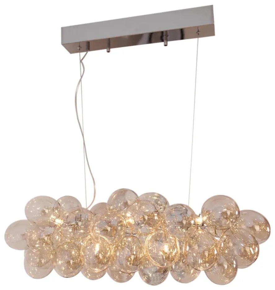 ByRydens 4200880-5503 - Luster na lanku GROSS BAR 8xG9/4W/230V dymová/hnedá