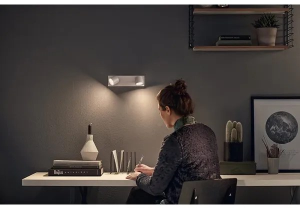 Philips 56242/31/P0 - LED Stmievateľné bodové svietidlo STAR 2xLED/4,5W/230V