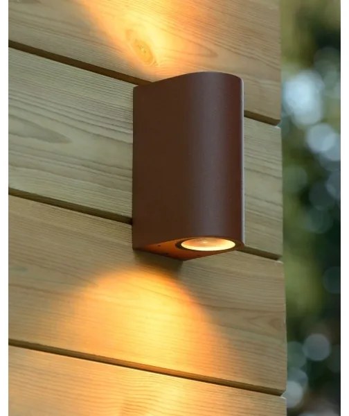 Lucide 27863/02/97 - Vonkajšie nástenné svietidlo BOOGY 2xGU10/5W/230V IP44