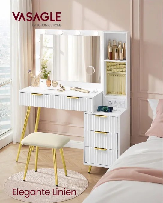 Toaletný stolík so stoličkou RVT020WB01