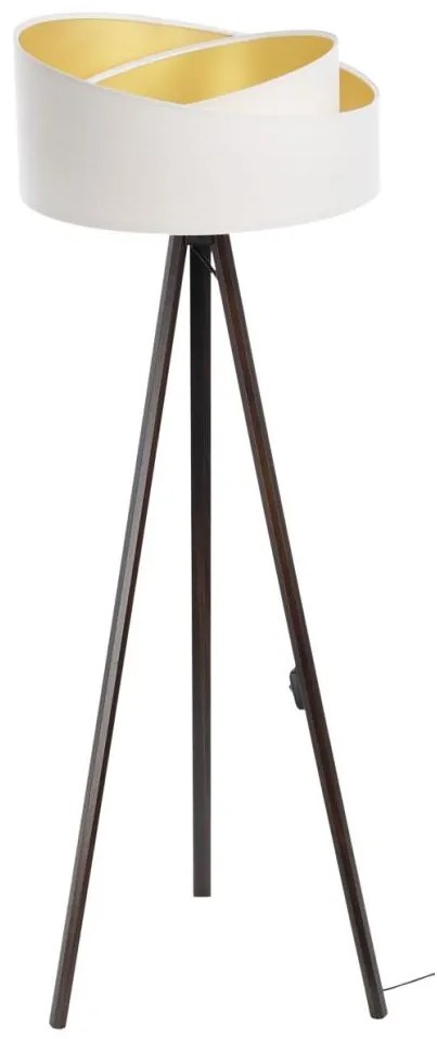 Stojacia lampa GALAXY 1xE27/60W/230V biela/wenge