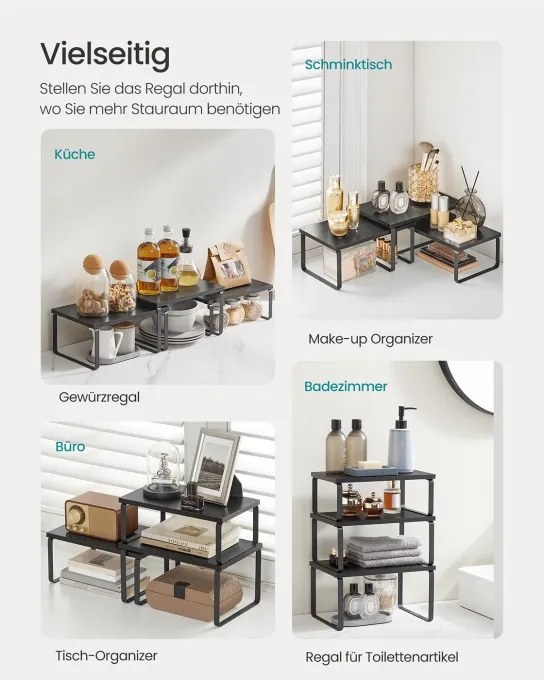 Set 3 kuchynských políc KCS220B01