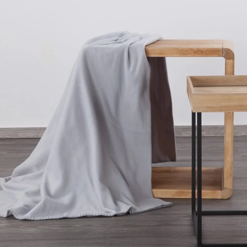 Fleecová deka POLAR 150x200 cm strieborná
