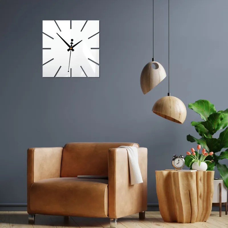 Nástenné hodiny minimalistický štvorcový dizajn | SENTOP X0099