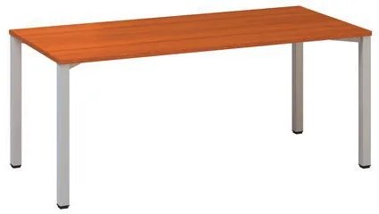Konferenčný stôl Alfa 420 so sivým podnožím, 180 x 80 x 74,2 cm, rovné vyhotovenie, dezén čerešňa