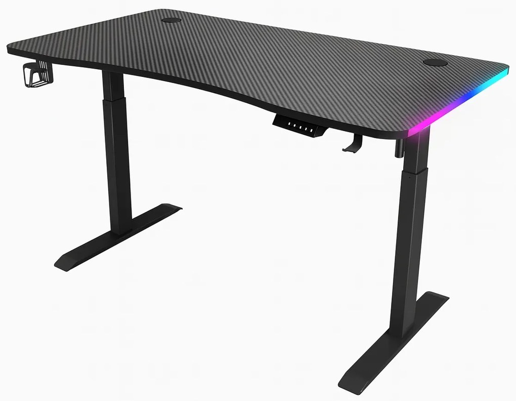 Herný stôl BR02 čierny 140 cm