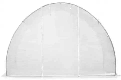 vidaXL Skleník s oceľovými základmi 4,5 m² 300x150x200 cm-