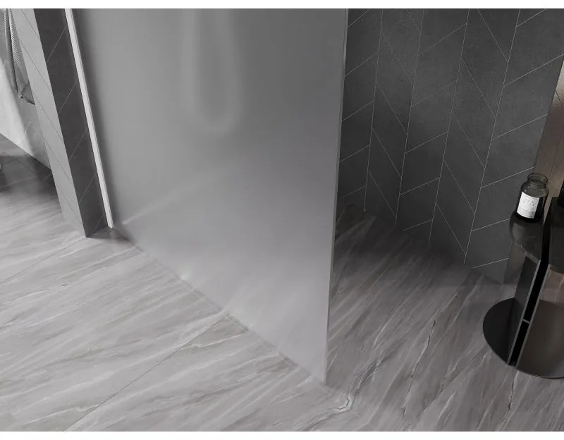 Mexen, Mexen Kioto-X sprchová stena 90 x 200 cm, matná 10 mm, biela - 800-090-101-20-30-X