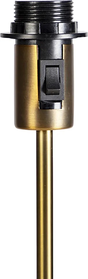 Stojaca lampa nastaviteľná bronzová so svetlohnedým tienidlom 50 cm - Parte