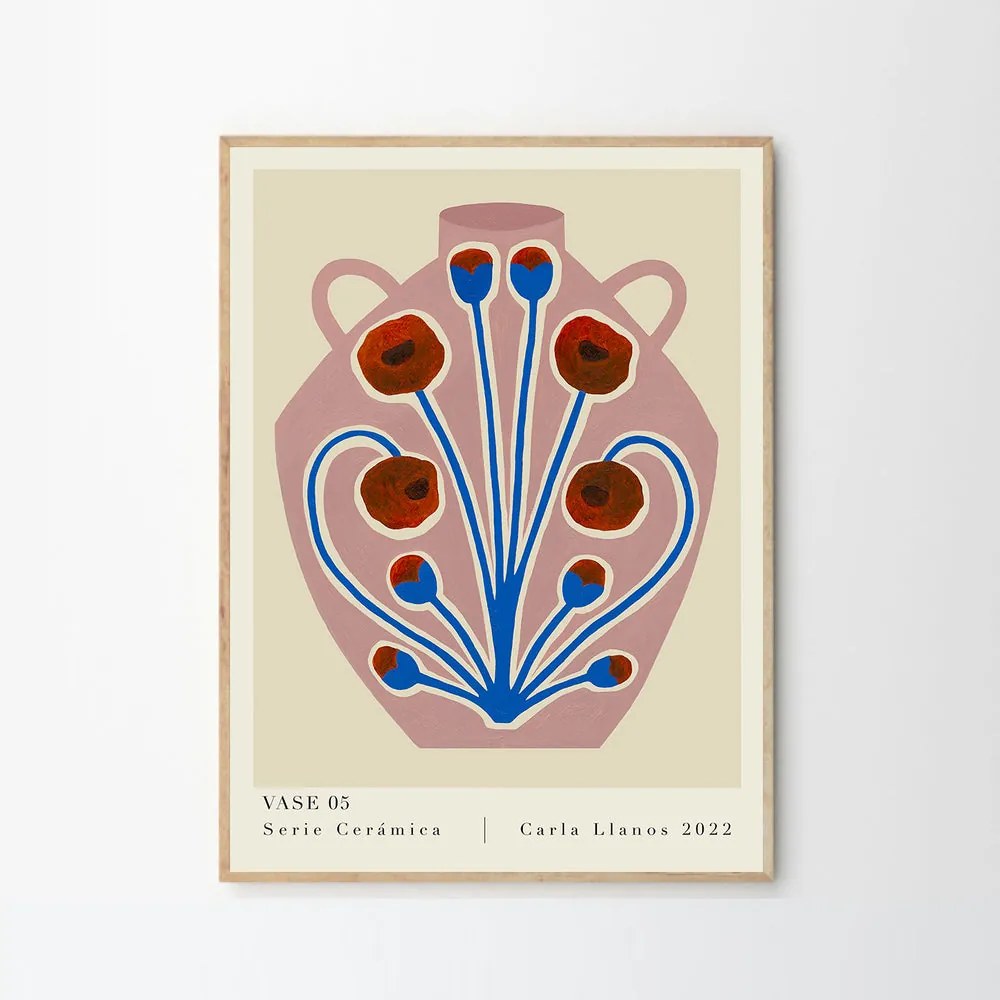 Moikka Plagát Vase 05 by Carla Llanos 50x70
