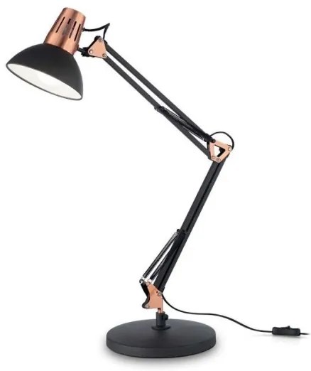 Ideal Lux - Stolná lampa WALLY 1xE27/42W/230V čierna/medená
