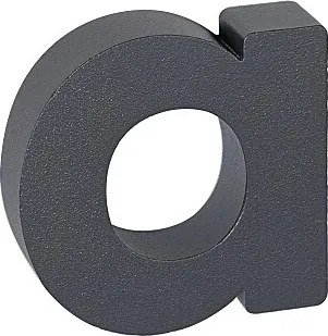 Domové písmeno v „3D“ prevedení so štruktúrovaným povrchom RICHTER RN.100LV, b, RICHTER antracit matná