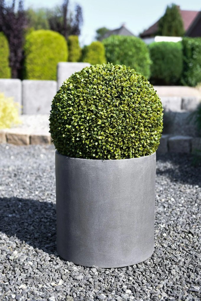 Umelá rastlina BUX, priemer 48 cm, plast, zelená