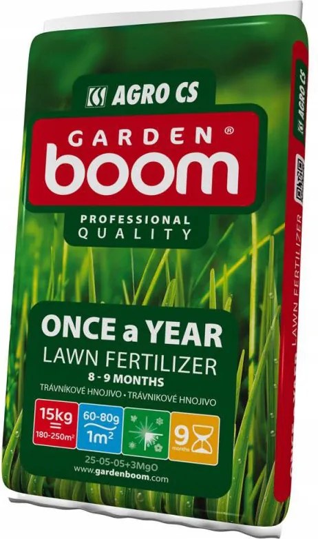 Garden Boom Once a Year 25-05-08+3MgO 15kg