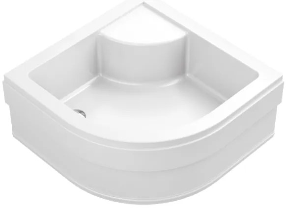Ravak A217001020 - Štvrťkruhová sprchová vanička SABINA 90x90 cm biela