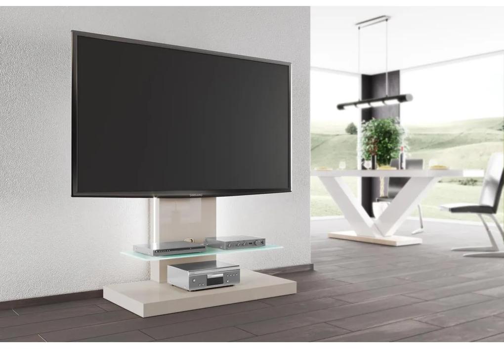 TV stolík stojan s LED podsvietením Marino Max capucino