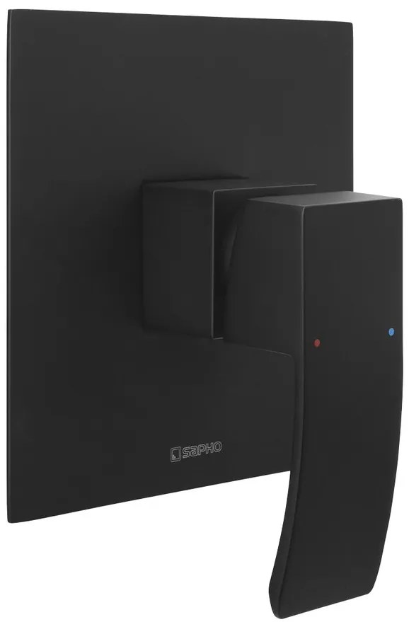 Sapho Sapho, GINKO podomietková sprchová batéria, 1 výstup, čierna matná, 1101-41B