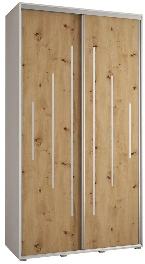 Skriňa 45 Canaris 12 130 biela/artisan/silver