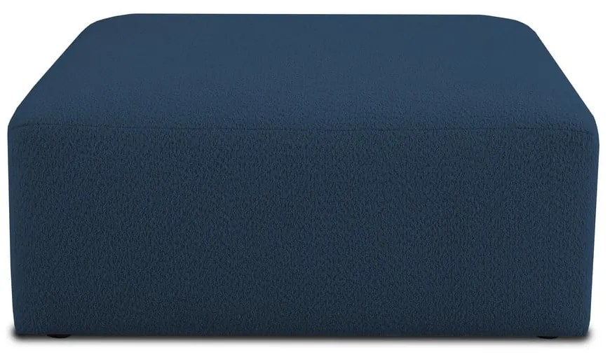 Tmavomodrý modul pohovky z textílie buklé Roxy – Scandic
