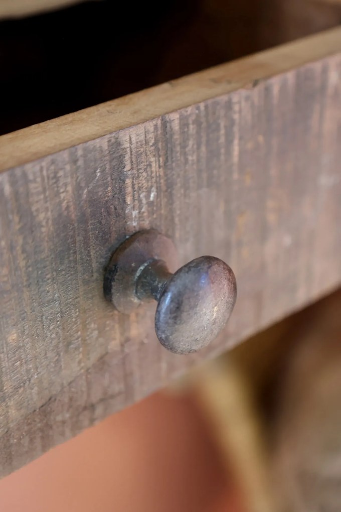 Chic Antique Nástenná polica s zásuvkou Grimaud Recycled Wood