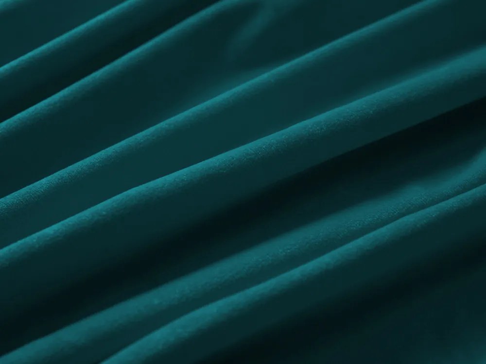 Biante Zamatový obdĺžnikový obrus Velvet Premium SVP-025 Petrolejový 50x100 cm