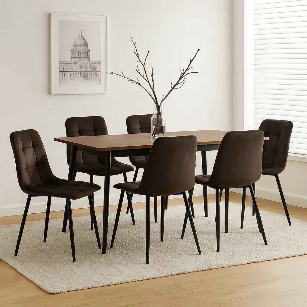 Noela Zamatová jedálenská stolička ARIA hnedá