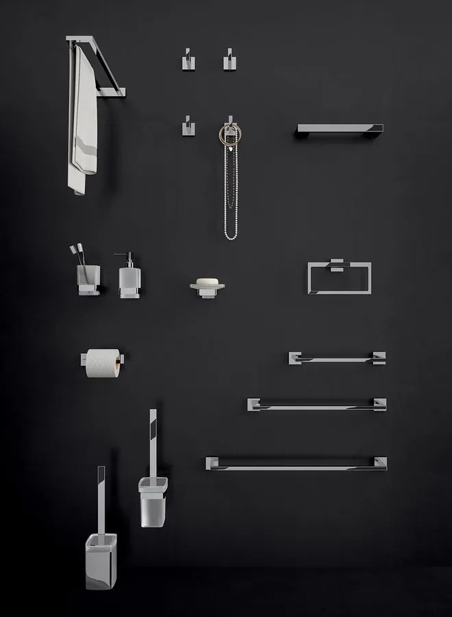 Gedy Gedy, ELBA dvojitý držiak uterákov, chróm, A02213