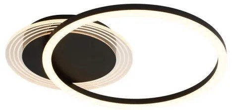 Searchlight 13650BK - LED stmievateľné stropné svietidlo CONTOUR LED/24W/230V 3000K