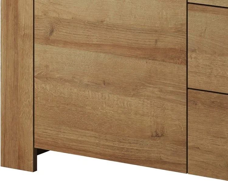 Široká komoda Sky, dub riviera