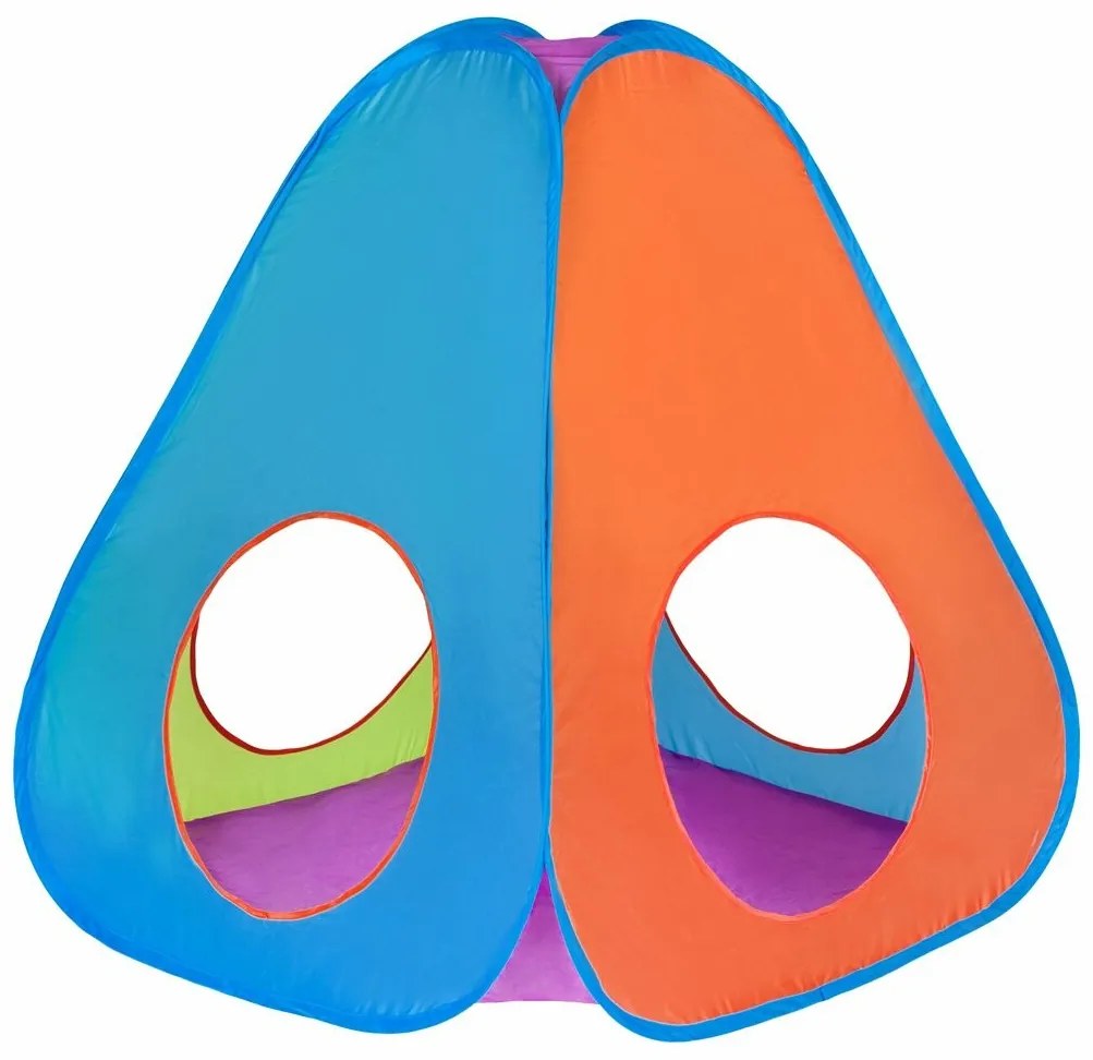 Baby Mix Detský stan 3v1 oranžovo-modrá, 265 x 95 x 94 cm