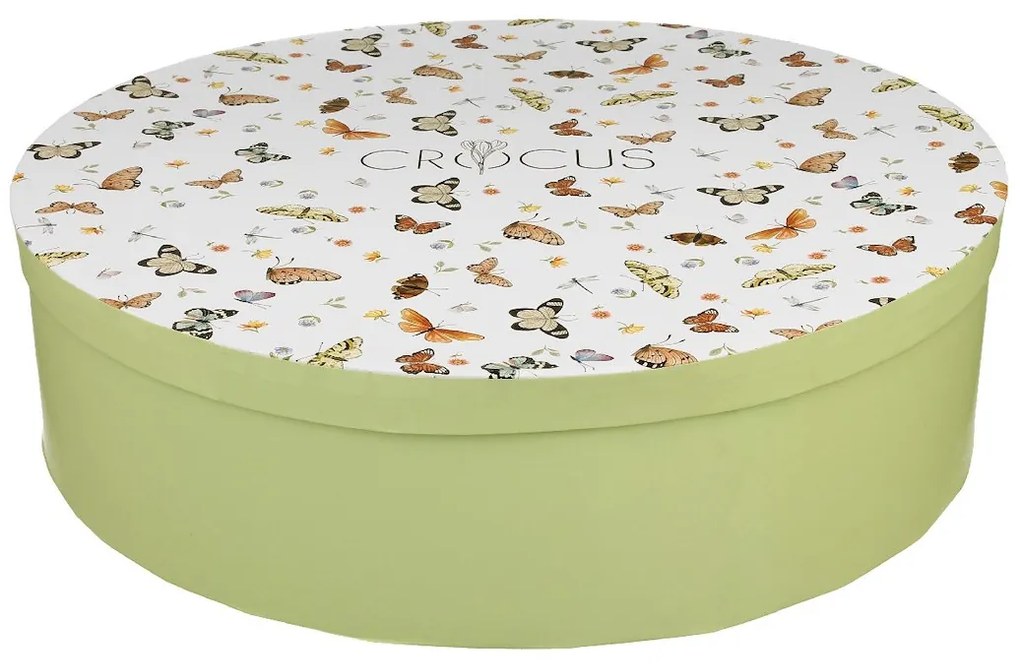 Duo Porcelánová šálka na nohe s podšálkou Crocus Butterflies 250 ml sada 6ks